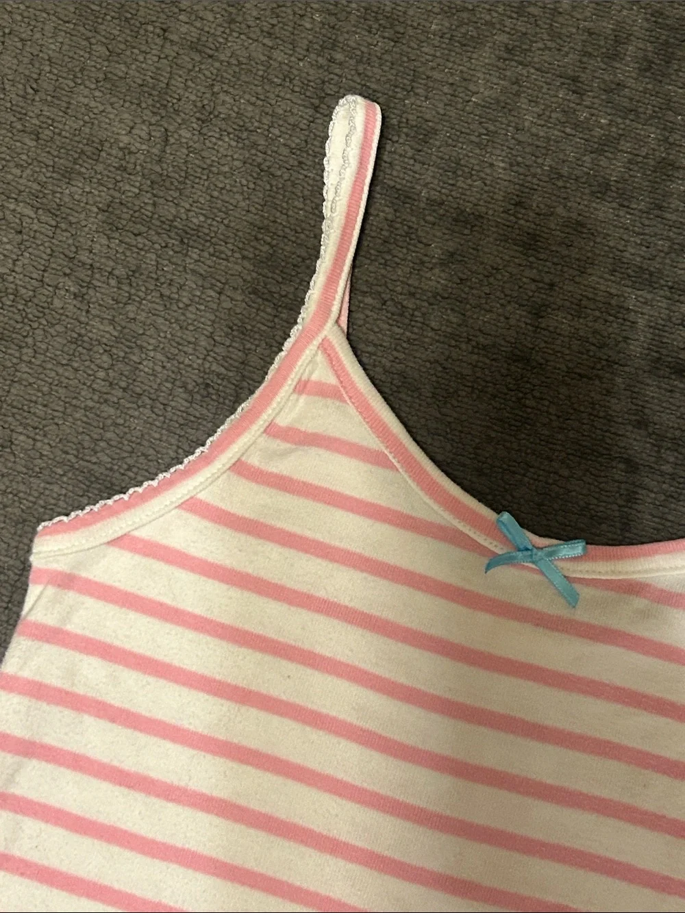 Mini Boden Girls Pointelle Tank Top 6-7y